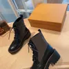 Femmes MAJOR Bottines Mode À Lacets Plateforme En Cuir Martin Boot Top Designer Dames Lettre Imprimer Bottines d'hiver chaussures 217