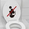 Adesivos de parede adesivo de toalete No Squatting Sign Removível
