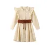 Vêtements pour enfants adolescents mode coréenne printemps automne filles mignonnes robes de princesse élégantes chemise d'écolière robe de noël 6 8 ans Q0716
