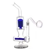 16.5inch Glass Beaker Bongs Tornado Lifebuoy Base Cyclone Percolator Bongs bras arbre perc Tobacco Oil Dab Rigs avec tuyau de brûleur à mazout en verre