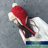 Hiver froid femmes tricot Ushanka chapeau casquettes neige filles épais chaud protecteur d'oreille bombardier chapeaux de fourrure prix usine conception experte qualité dernier style statut d'origine