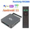 X96 X6 TV Box Android 11 8GB RAM 128GB Rockchip RK3566 Supporto 4K 2T2R MIMO Dual Wifi 1000M 8G 64GB 32GB Lettore multimediale