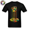 Sheldon Cooper Tshirt Rainbow Abstraction Topiony Cube Image Pure Cotton Young T-shirt Najlepszy Prezent Mężczyźni Topy Trójniki Dobra Jakość Y220214