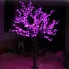 Décorations de Noël LED Artificielle Fleur de Cerisier Arbre Lumière 1248pcs Ampoules 2m/6.5ft Hauteur 110/220VAC Imperméable Utilisation Extérieure