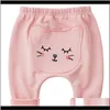 Leggings Collant Abbigliamento per neonati Baby Maternità Drop Delivery 2021 Bambini Ragazze Ragazzi Cartoon 6 Disegni Colore caramella Stretch Harem Vita media Warm Co