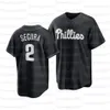 Maillot de baseball du week-end des joueurs de mode All Black 2021 25 Joe Girardi Garlick 56 Zach Eflin Vince Velasquez Hector Neris Phil Gosselin Neil