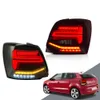 Автомобильные хвостовые фонари Сборка для Volkswagen Polo 2011-2017 Автомобильный светодиодный обратный тормозной свет поворот сигнал с последовательным индикатором Taillight