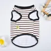 Abbigliamento per cani Pet Vest Sunmmer Confortevole motivo a righe traspirante Abbigliamento per gatti Vestiti piccoli Gilet Yorkshire estivo 9.10