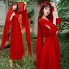 Yosimi Red Long Dres for Desert Travel Lato Fit and Flare Maxi Długość Bandaża Party ES 210604