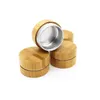 Recycled Eco Skin Care Biodegradable Bamboo Cosmetic Jar Aluminum Lid,Bamboo Cream Jar,bamboo Aluminium Inner 10g Storage Bottles & Jars