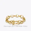 ENFASHION Goth Lock Bracelets For Women 2021 Gold Color Bracelet Stainless Steel Pulseras Mujer Fashion Jewelry Gift B212250