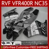 Fairing Kit for Honda NC35 V4 VR400 R RVF400R RVF400R 1994 1995 1995 1997 RVF VFR 400 RVF400 R 400RR VFR 400R VFR400R94-98 VFR400R 94 95 96 97 98ボディグレーブラック