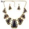 Pendientes Collar MS1504449 Conjuntos de joyería de moda Alta calidad para mujeres Chapado en oro Diseño único antiguo