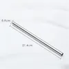 214*9mm 304 Colorful Stainless Steel Straw Reusable Drinking Straws Straight Metal Straw Tea Coffee Tools T500613