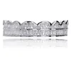 HIP HOP 18K Plaqué Or Dents Grillz Grillz Haut et Bas Ensemble Avec Silicone Réel Brillant Grill Ensembles Bling Cubique Zircon Corps Bijoux4299922