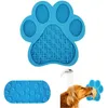 Tapis de léchage de chien Tapis de distraction de bain à alimentation lente avec ventouse pour friandises, soulagement de l'anxiété, toilettage, dressage d'animaux ZZE5710