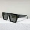 Męskie okulary przeciwsłoneczne OW40001 mody okulary mody luksusowa marka All-Match Black Square Frame Blue Lens Dekoracja świątyni A2937