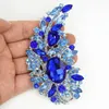 4.9 Inch Huge Size Elegant Style Rhinestone Crystal Diamante Brooch Wedding Bridal Jewelry Gifts 16 Colors Available