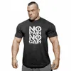 Gyms Clothing Bodybuilding Fitness Men T Shirt Workout NO PAIN GAIN cotton Short Sleeve TShirt sportswear tee shirt homme 210716