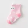 Baby socks cartoon children's cotton socks middle tube dispensing anti-skid cute boys and girls floor Kids Clothing T2I52982