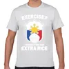 T-shirts pour hommes Tops T-shirt Hommes Philippine Philippine Philippines Pinoy Drapeau Basic Black Geek Court Mâle Tshirt2679