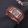 My Shape Handmade Weave United States Marine Corps Bracelet Genuine Leather Black Brown Bangles Copper Bronze Silver Men Jewelry Bangle