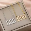 Pendant Necklaces Angel Number 111 222 333 444 555 777 888 999 666 Zircon Jewelry Couple Female Charms Twinkle Pendants Gift