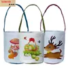 Sac de pâques de Pâques de sublimation vierge Sac de rangement en linge Pâques Cadeau Pâques Panier Portable Bucket oreille de lapin avec poignée