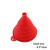 Mini utensili da cucina pieghevoli in silicone pieghevole imbuto pieghevole pieghevole funnel portatili essere appeso al liquido domestico