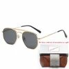 Classic 3609 Sunglasses Brand Designer UV400 Eyewear Metal Gold Frame Sun Glasses Men Women Mirror Sunglasses Polaroid glass Lens With Box