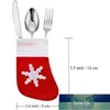 Mini Christmas Stockings Knife Comtainer Spoon Fork Bag New Year Creative Tableware Festival Party Desktop Decorations 8PCS Factory price expert design Quality