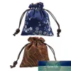 2 pcs saco de pano de estilo chinês sacos portáteis sacos de mão cordão jóias