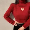 Korobov turtleneck tröja koreanska gröda streetwear puff långärmad super mujer höst nya chic high street kvinnliga pullovers 210430