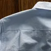 Camicie casual da uomo Camicia a maniche lunghe in cotone da uomo Adesivo da bavero sottile fresco e leggero Semplice