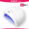 Sunuv Tırnak Kurutucu Lambası UV LED Çivi Kurutucu 54 W / 48 W / 36 W Buz Manikür Tırnak Kurutma Lambası Jel Verniği için