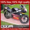 Abkleidungen für Aprilia RSV RS 125 R RR 125RR RS125 99 00 01 02 03 04 05 36NO.47 RS4 RS-125 Flat Black RSV125 RSV-125 1999 2000 2001 2003 2004 2005 RSV125RR 99-05 Body Body Kit Body Kit