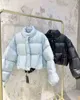 Jaqueta de designer de jaquetas de inverno popular para mulheres com letras Budge lantejoulas de moda de moda de moda ajustável Streetwear de alta qualidade Cafy brilhante