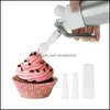 Cake Gereedschap Bakvormen Keuken, Dining Bar Thuis Gardenwip Roestvrij staal 500ml Professionele Maker Koffie Verse Room Boter Dispenser WH