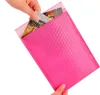 Gorące 100pc bąbelkowe pocztowe wyściełane koperty wyłożone Poly Mailer Self Self Pink Wysyłka Wodoodporna bąbelowa torba pocztowa 549 v2