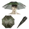 Przenośny parasol wędkarski Kapelusz Kamuflaż Składany Outdoor Shade Wodoodporny Camping Headwear Cap Beach Głowy