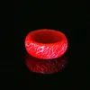 Fashion Resin Wild Cool Punk Luminous Crack Color Ring Shining In Dark Party Engagement Fluorescent Rings For Unisex Jewelry