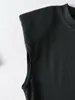 Летнее Широкое платье Плечо Платье Женщина Сексуальная Без Рукавов Мини Сплошная Цветовая одежда 210421