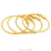 Adixyn Ny Dubai Guld Baby Bangle Smycken för Boys Girls18k Guldfärg Etiopiska Kids Bangles Bracelet Smycken Q0719