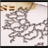 & Pendants Jewelryfashion Unique Vintage Splicing Tree Branch Necklace Women Jewelry Punk Collar Choker Maxi Collier Femme Pendant Necklaces