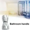 Handles & Pulls Aluminum Alloy Door Handle Single Glass Knob Bathroom W/ Cabinet Home Screw Shower Hardware W7N2