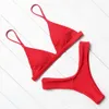 2021 Seksi Tanga Mayo Kadınlar Push Up Bikini Yüksek Kesim Bikini Set Halter Mayo Kadın Mirco Bandaj Mayo Yüzmek Y0820
