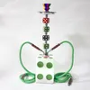 50Cm Tall Hookah Glass With Light Double Tube Fashion Dice Water Smoking Cigaret Filter Holder Tobacco Pipes Portable 2021 Smoke Accessories In Stock