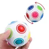 DECOMPRESIÓN JUEGO Anti estrés Cube Magic Rainbow Ball Puzzle Cubos de fútbol Aprendizaje educativo Juguetes para niños Adultos Niños Regalos de Navidad