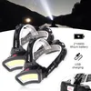 Luz branca vermelha recarregável Camping Head Fishing Headlight Hunting 18650 Lamp Toch Powerful Flashlig Headlamps