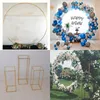 Party Decoration 4PCS Luxury Wedding Backdrop Table Dessert Decor Large Circle Background Shiny Arch Cake Stand Flower Plinth Balloon Rack